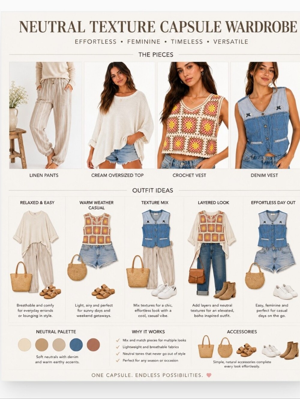 CAPSULE WARDROBE MIX N MATCH ALL PIECES IN MY COLLECTION 🛍